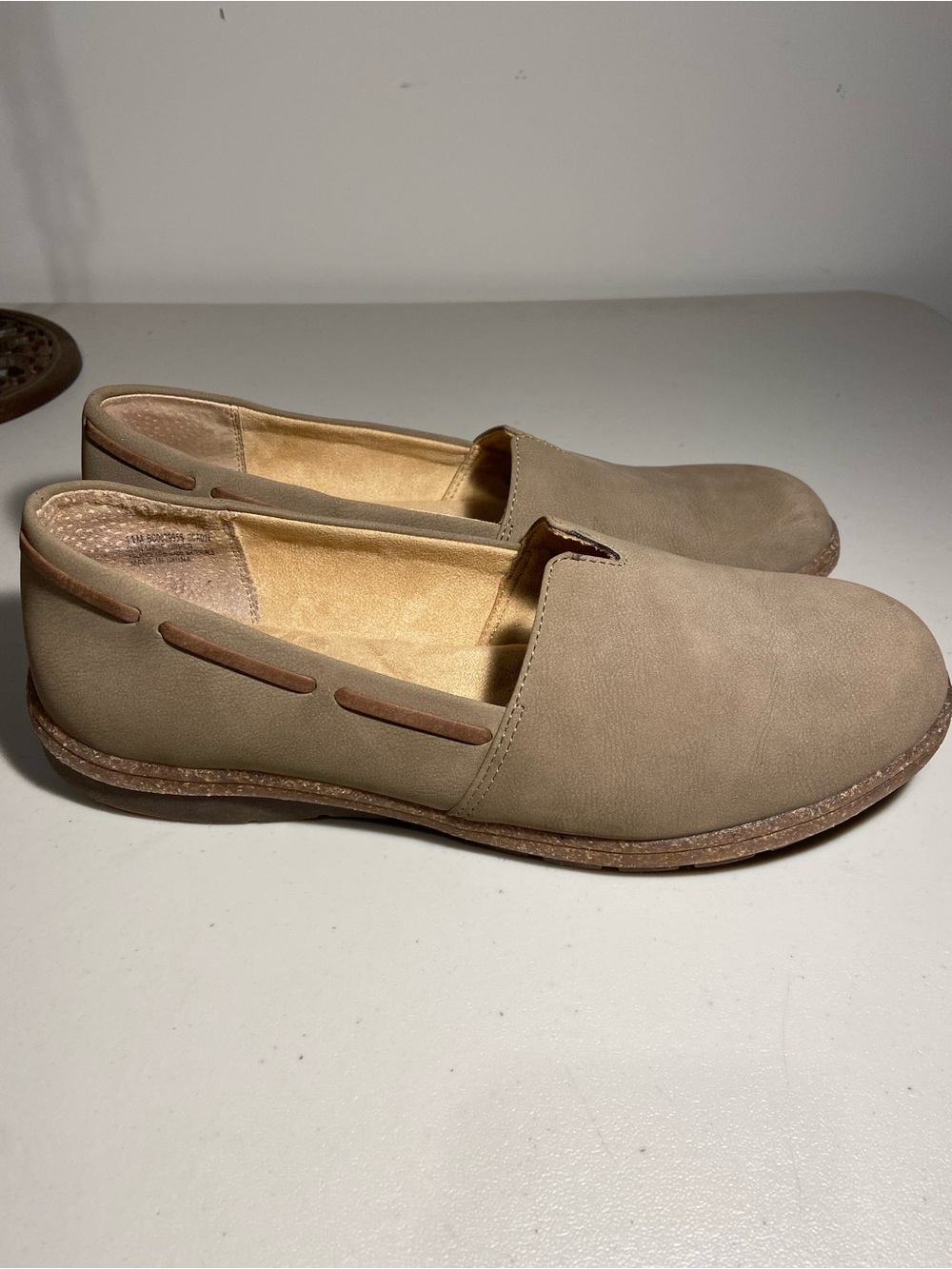 B.O.C Casual Taupe Slip-On Women’s Loafers SZ